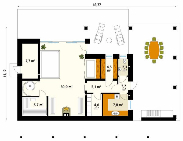 БАНЯ 2 планировка этажей - фото 1